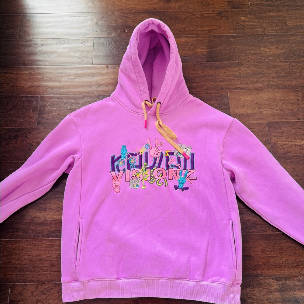 Purple Hoodie with Graphic Design